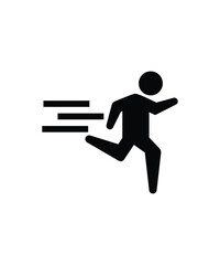 running man icon, vector best flat icon.