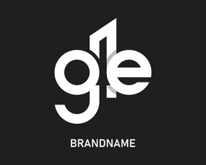 Letter ge logo design template