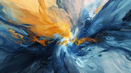 Create visually stunning abstract images that evoke emotions without a clear subject. Generative AI - obrazy, fototapety, plakaty
