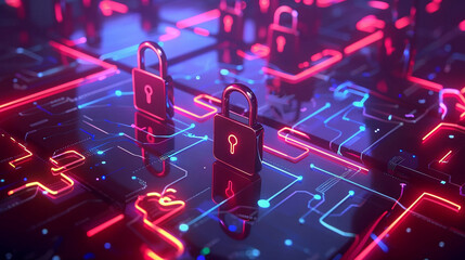 Explore the concept of data security through a visually captivating 3D animation that showcases protective barriers and encryption techniques
