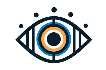 vision eye icon, eye logo
