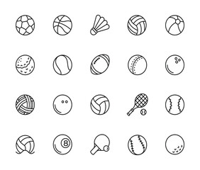 Sport line icon isolated on transparent background