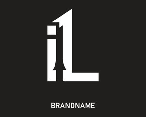 Letter il logo design template