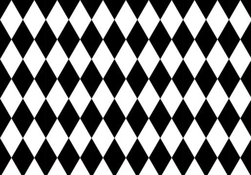 Fondo de patr&oacute;n de rombos negros y blancos. 