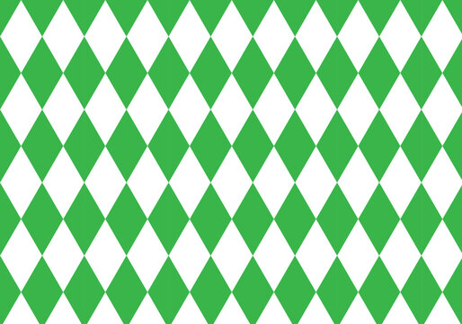 Fondo de patr&oacute;n de rombos verdes y blancos. 