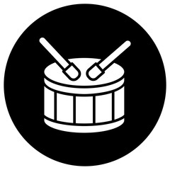 Drum Vector Icon Design Illustration
