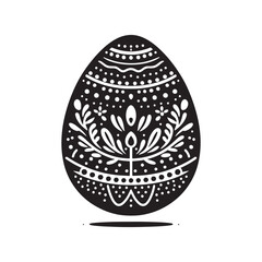 
Elegant Black Vector Decorative Egg Silhouette Collection: Perfect for Easter Crafts, Designs, Cards, and Decorative Projects. Decorative Egg vector.