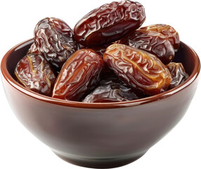 Dried dates fruits in bowl