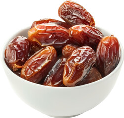 Dried dates fruits in bowl