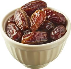 Dried dates fruits in bowl