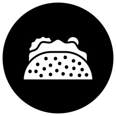 Taco Vector Icon Design Illustration