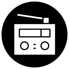 Radio Vector Icon Design Illustration