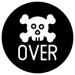 Game over Vector Icon Design Illustration
