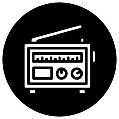 Radio Vector Icon Design Illustration
