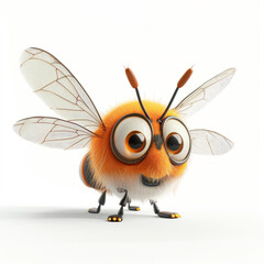 Obraz premium 3d fly character on white background
