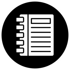 Agenda Vector Icon Design Illustration