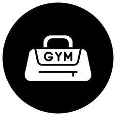 Gym Bag Vector Icon Design Illustration