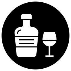 Cognac Vector Icon Design Illustration