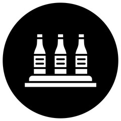 Wine Shelf Vector Icon Design Illustration