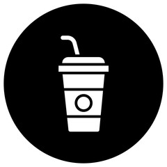 Cold Drink Vector Icon Design Illustration
