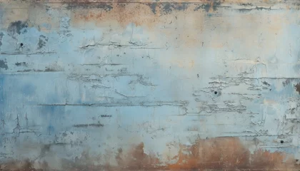 Fotobehang Old weathered painted grunge metal sheet © shahzaib