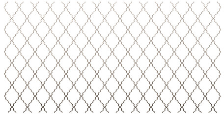 Strength in Design: Showcase the power of geometrically welded steel mesh in this 3D illustration. Isolated on a transparent background, it highlights its unique form and industrial versatility