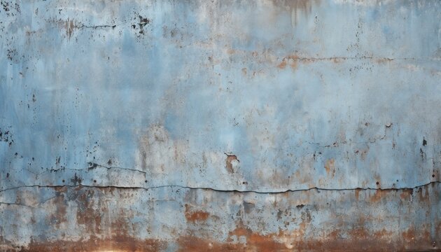 Old weathered painted grunge metal sheet