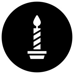 Candle Vector Icon Design Illustration
