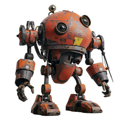 Fototapeta premium robot isolated on transparent background, png