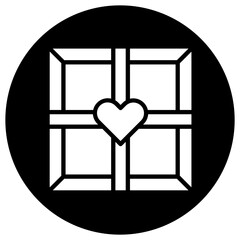 Chocolate Box Vector Icon Design Illustration