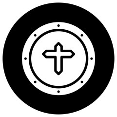 Obraz premium Shield Vector Icon Design Illustration