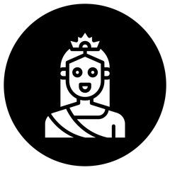 Queen Vector Icon Design Illustration