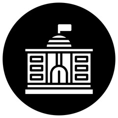 Fototapeta premium Government Vector Icon Design Illustration