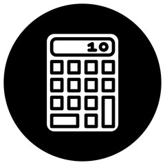 Calculator Vector Icon Design Illustration