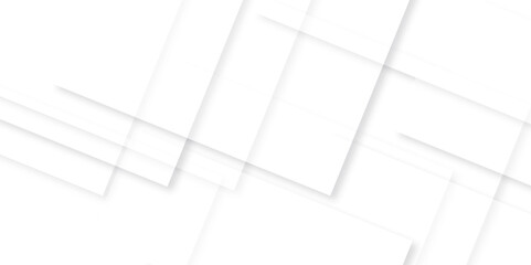 Abstract background with lines, White color technology concept geometric line vector background. Modern Abstract white background with layers of textured white transparent material in triangle design.
