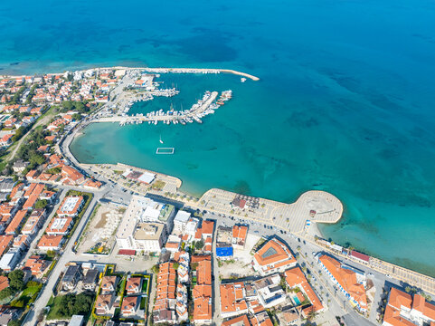 Izmir Cesme Turkey, February 20, 2024,  Ilica is a popular tourism center