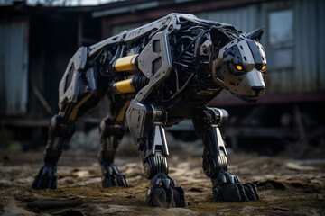 Armored dog, robot