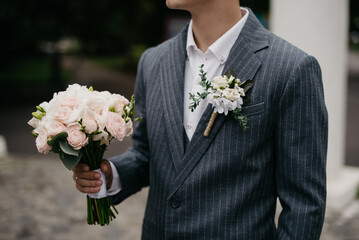 A stylish classic jacket for a groom or businessman