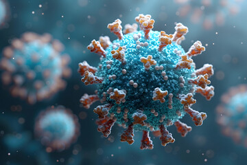 Fototapeta premium Close Up of a Corona Virus