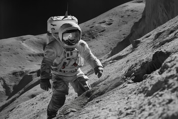 astronauts on the surface of the moon