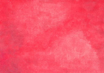 Red abstract textured surface watercolor paint background