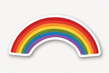 LGBTQ Sticker lgbtq forums sticker design. Rainbow love understanding motive gratitude diversity Flag illustration. Colored lgbt parade diversity vision. Gender speech allyship