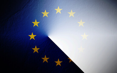 flag blurred on white background