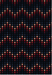 Stars Rainbow color seamless pattern. Design for sweater, scarf, comforter or clothes texture. Vector illustration