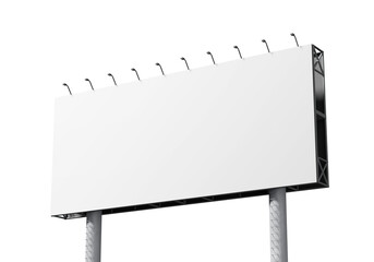 Obraz premium Billboard mockup template, PNG transparency with shadow