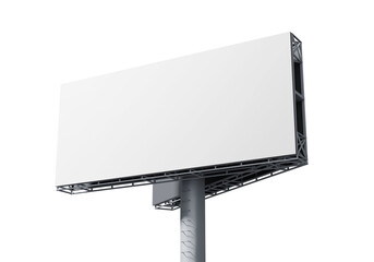 Billboard mockup template, PNG transparency with shadow