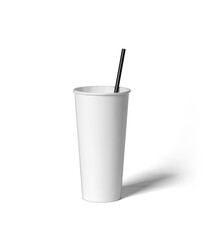 Coffee cup mockup template, PNG transparency with shadow