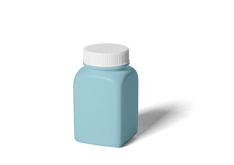 Pill bottle mockup, PNG transparency with shadow