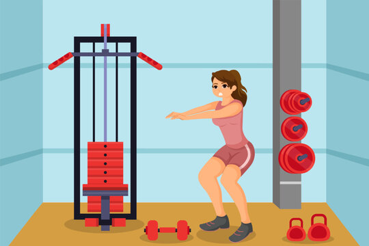 Gym Sport Flat Illustration Design