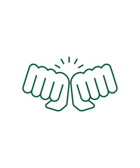 punch icon, vector best line icon.